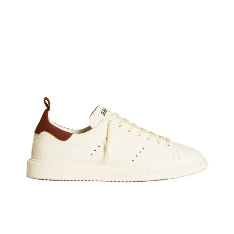 Golden Goose Starter Low-Top Skateboard Shoes Men's White-1