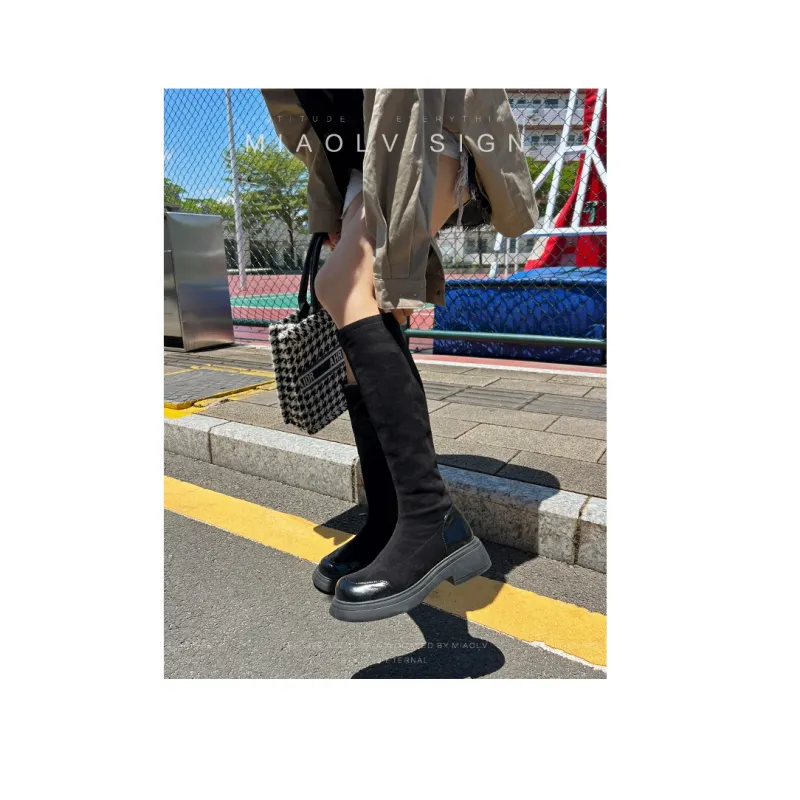 Wonderful Couple Knee-high Boots 5cm Women's-15