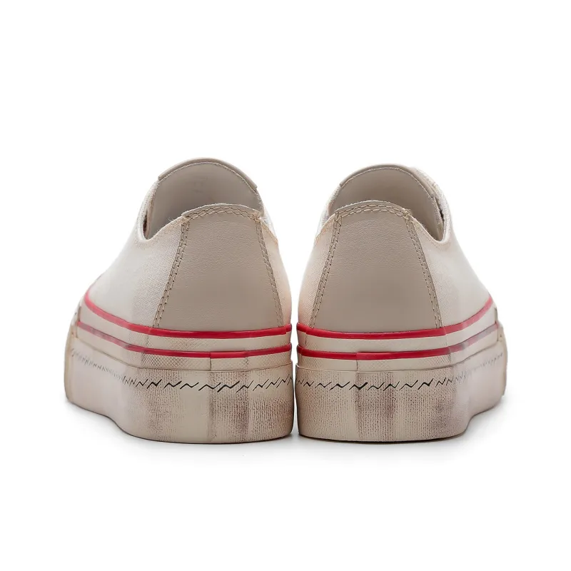 TC Tcmade 009D Low-Top Canvas Shoes Unisex White-8