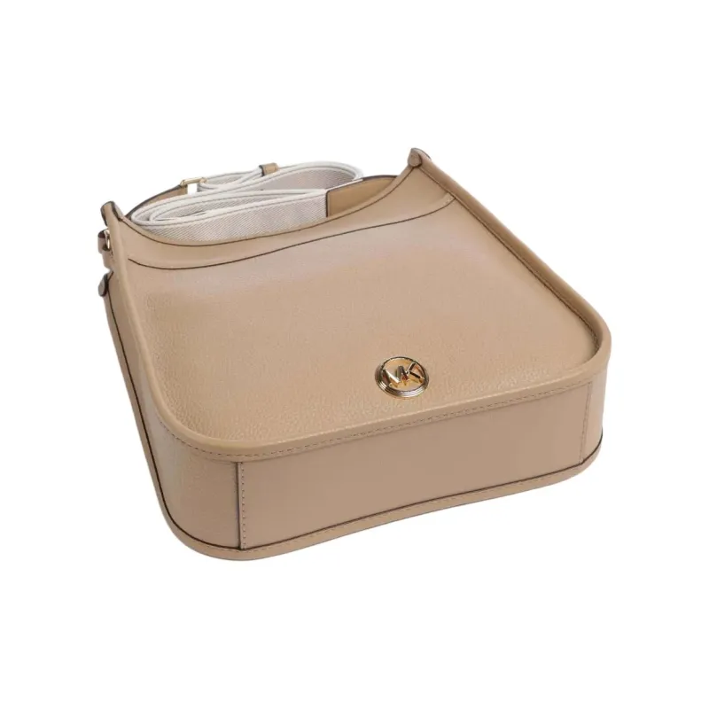 MICHAEL KORS Grain Leather Shoulder Bag, Crossbody Bag Women's Light Brown-2