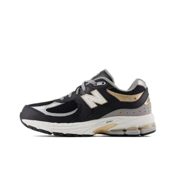 New Balance NB 2002R Anti Slip Wear Resistant Low Top Kids Lifestyle Shoes Black Silver Teenagers