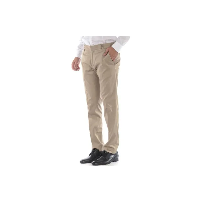 DANIELE ALESSANDRINI Casual Pants Men's Khaki-3