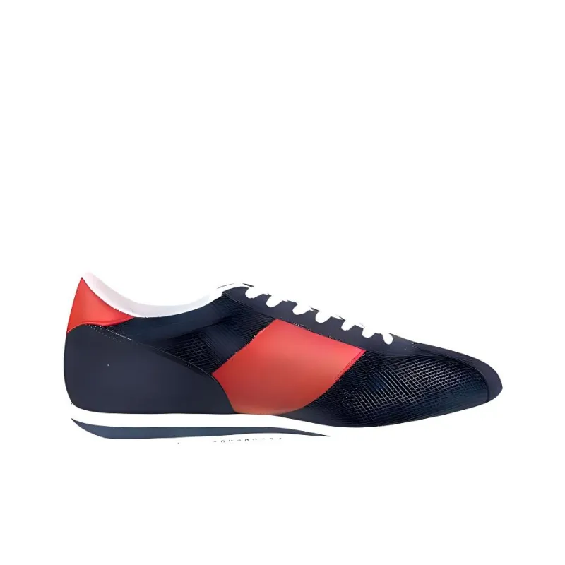 EMPORIO ARMANI Cushioning Low Top Casual Shoes Men's Blue-1