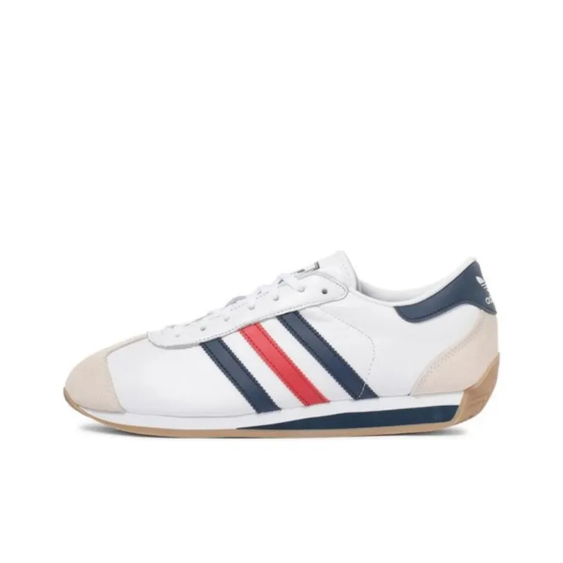 Adidas Originals Country 2 Slip Resistant Low Top Skateboard Shoes Unisex White-0