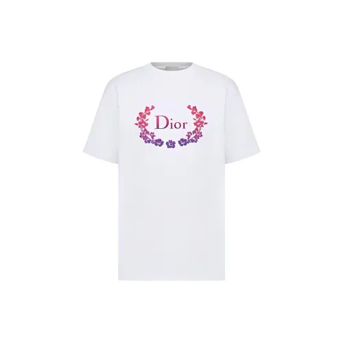 DIOR T-Shirts Unisex White