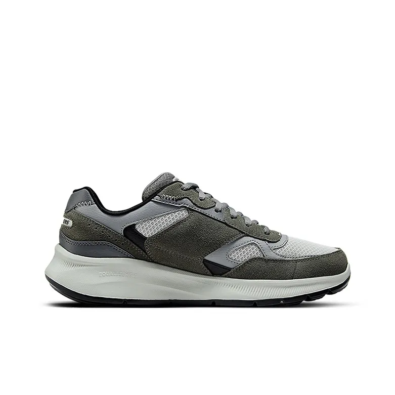 Skechers Shock Absorbers With Slip Resistant And Abrasion Resistant Properties Mid Top Running Shoes Men's Charcoal-1