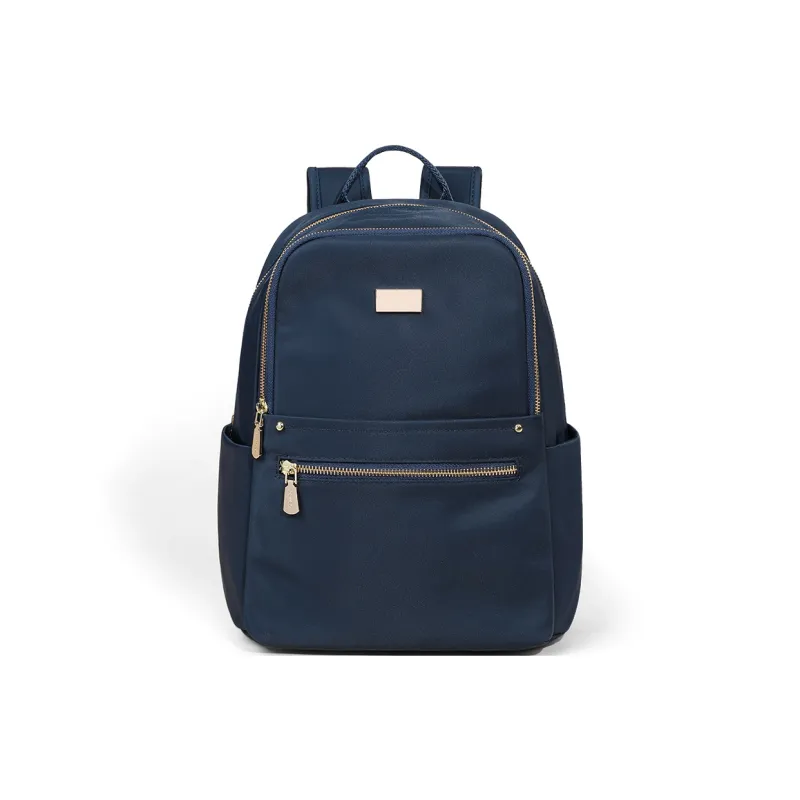 COMELY Fabric Backpack Backpack Travel Bag Medium Size Women's Blue-1