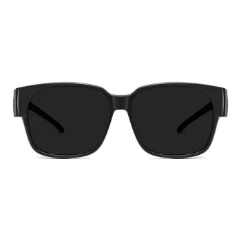 Sha Lehua TR/Memory Plastic Square Sunglasses Unisex