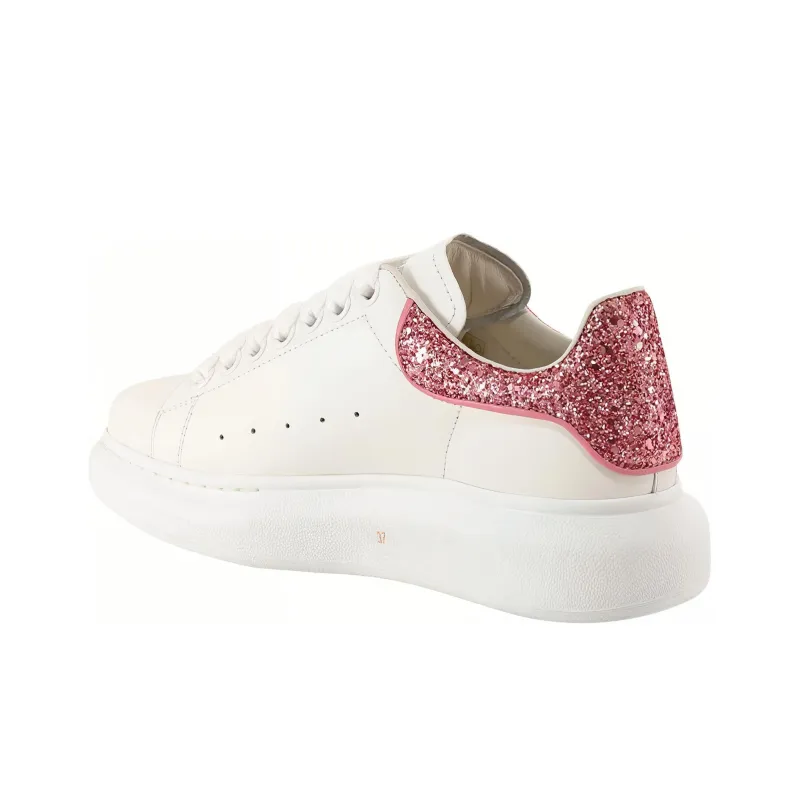 Alexander McQueen Oversized Sneaker 'Beige Pink Glitter' Women's-3