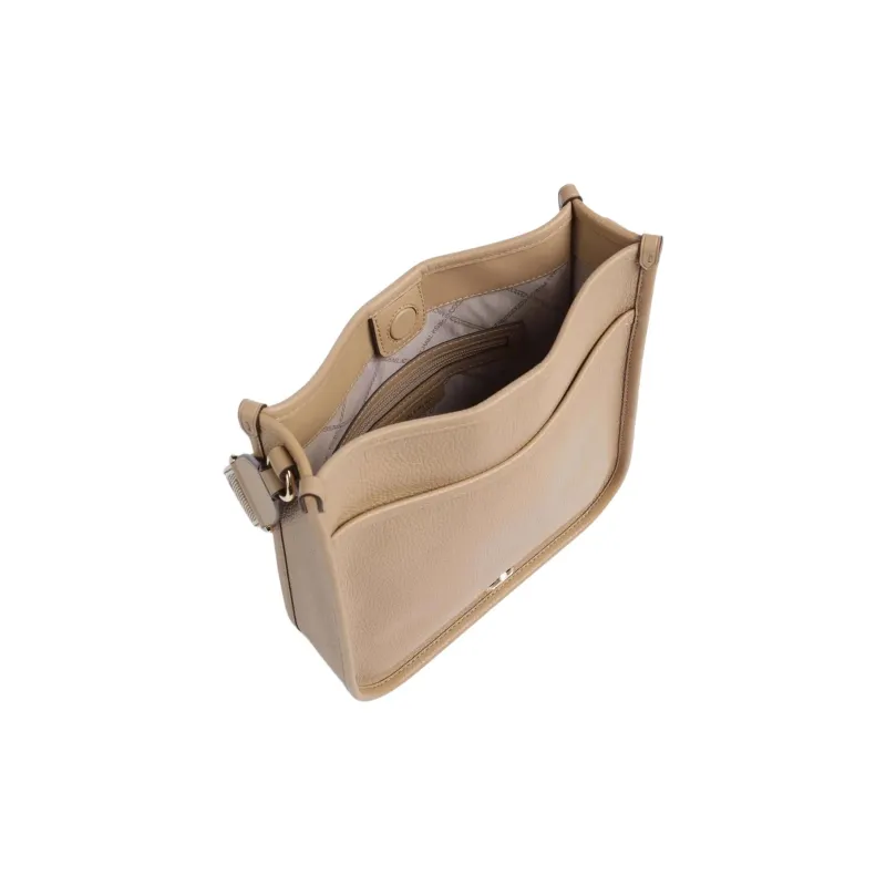 MICHAEL KORS Grain Leather Shoulder Bag, Crossbody Bag Women's Light Brown-1