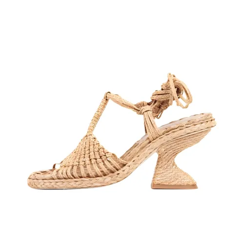 Paloma Barceló Strap Sandals 7.5cm Women's Brown Yellow