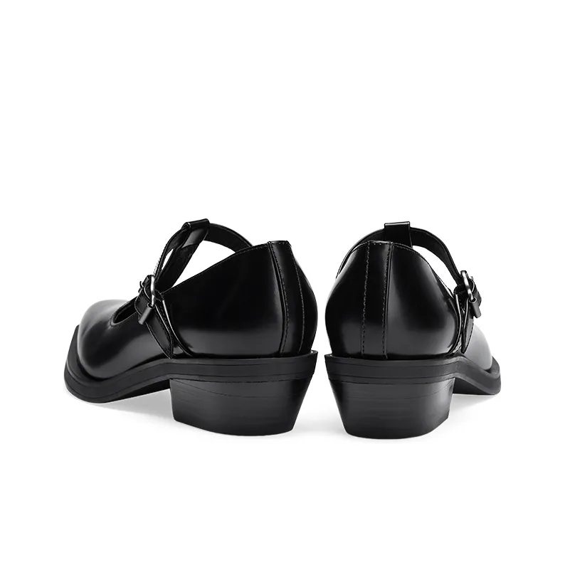 ASH LAVINIA Collection Chunky Heel Casual Shoes Pointed Toe Sneakers Women's Black-4