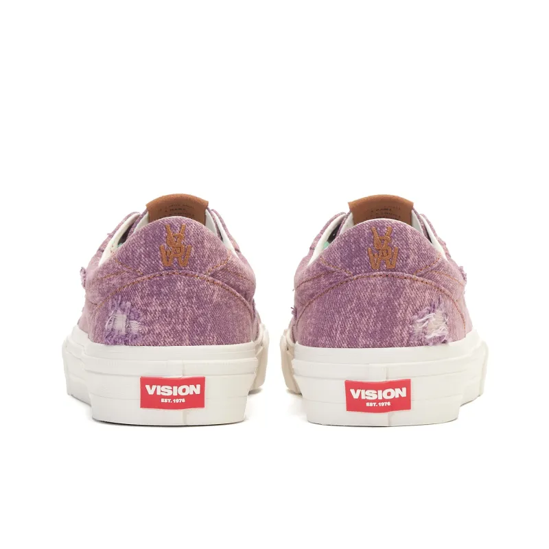 Vision Street Wear Flat Top Low Top Skateboard Shoes Unisex Purple-4