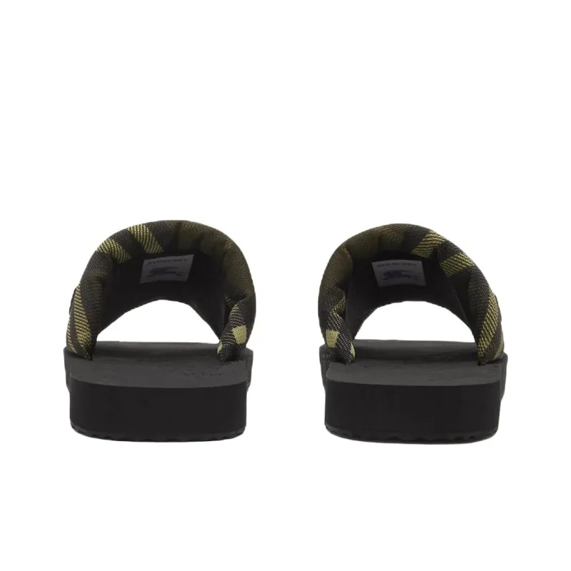 Burberry Slide Slippers Men's Green-4