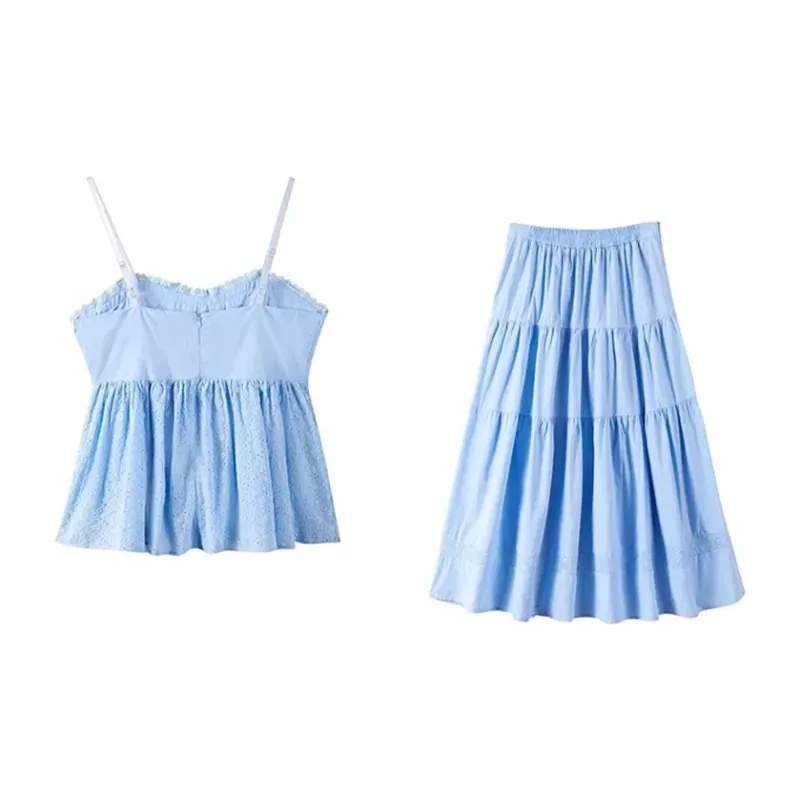 ETSE Two Piece Skirt Sets Women's-3