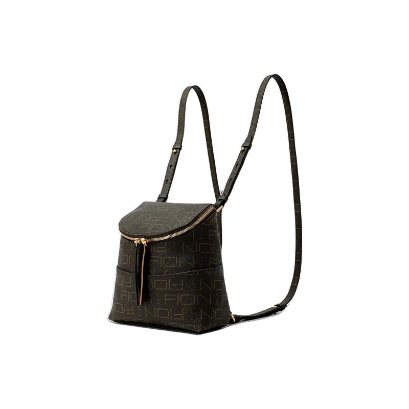 FION Coated Canvas Backpack Regular Women's Multicolor-1