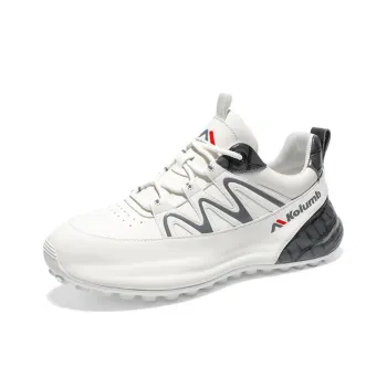 KOLUMB Kolumb Anti Slip Wear Resistant Low Top Casual Shoes Men's White Gray