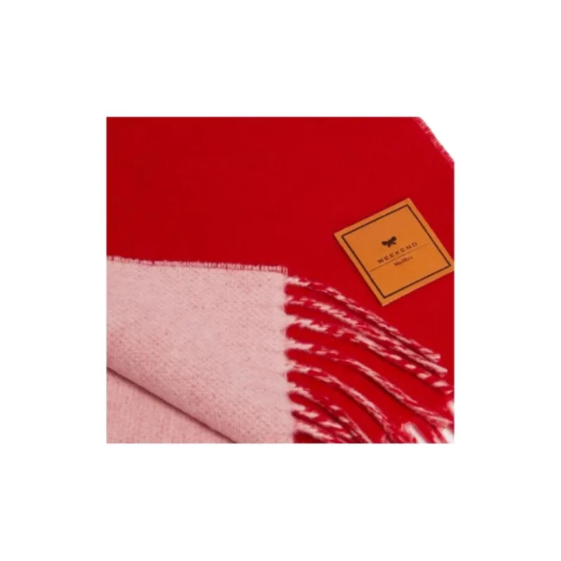WEEKEND MaxMara Sheep Wool Knit Scarves Women's Multicolor-1
