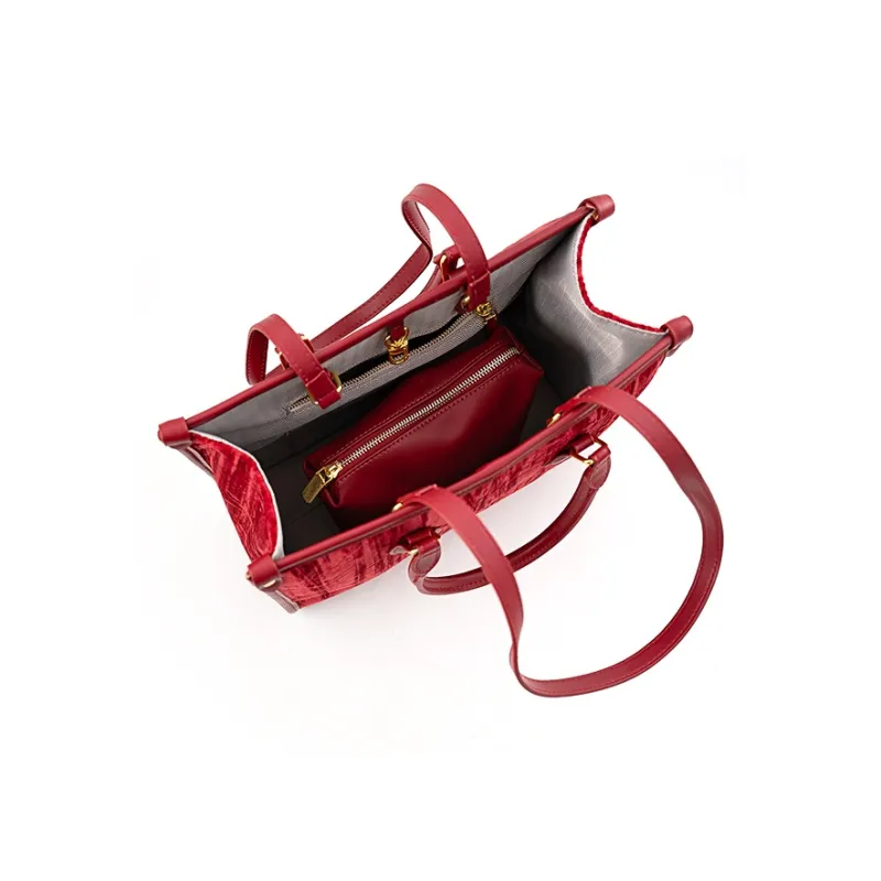Vigno Synthetic Leather One Shoulder Handbags Regular Women's Red-6