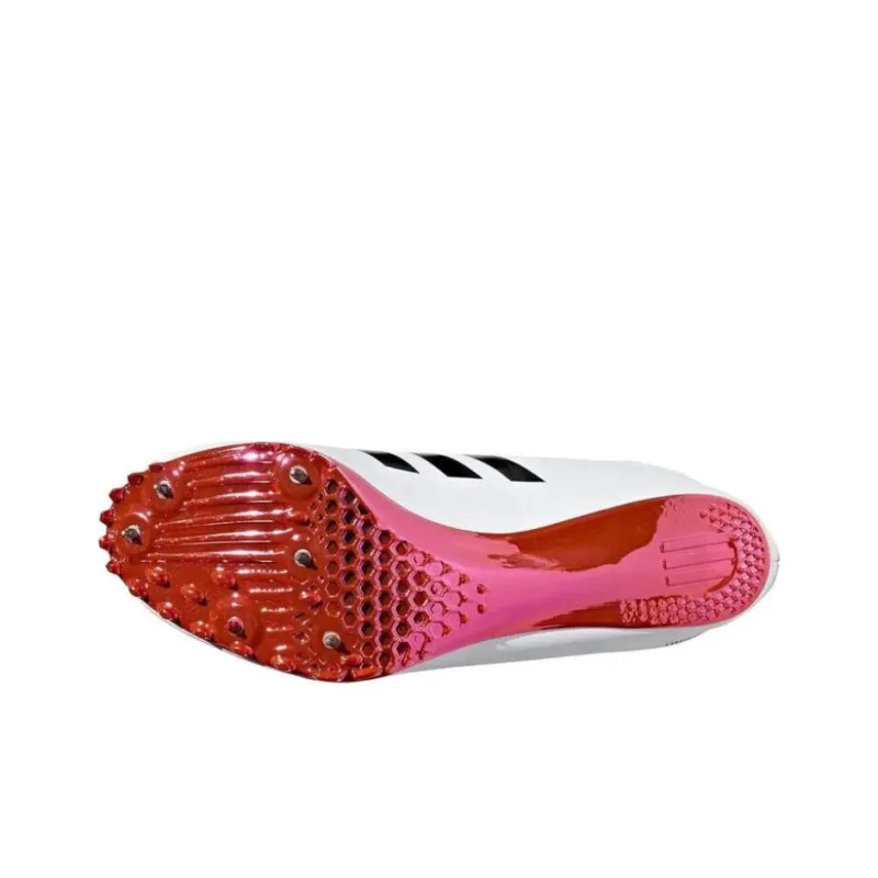 Adidas Adizero Prime Anti Slip Wear Resistant Low Top Running Shoes Men's White-4