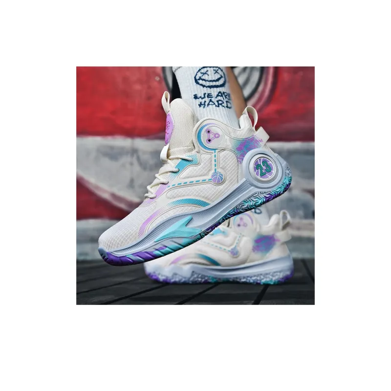 ATAY Cushioning Anti-Slip Wear-Resistant Breathability Mid-Top Basketball Shoes Unisex-3