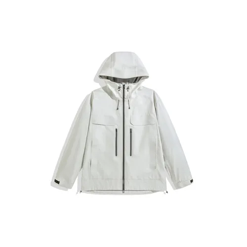 PEACEBIRD MEN Windbreaker Jackets Men White