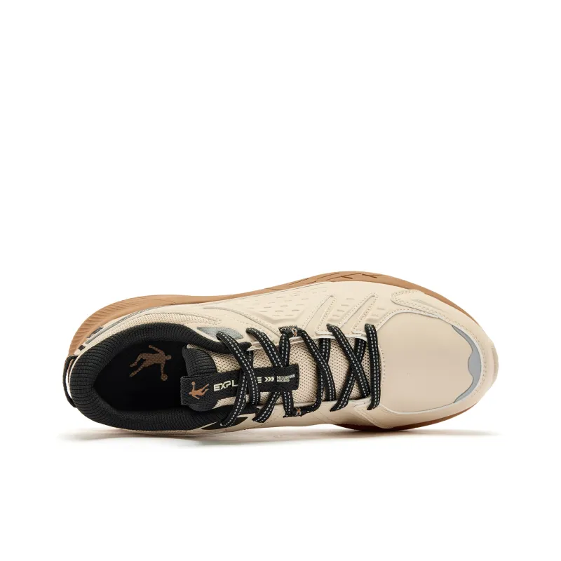 QIAODAN Cold Mountain Running Shoes Men Low Top Dust/Black-3