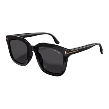 TOM FORD Plate And Metal Square Sunglasses Unisex Multicolor