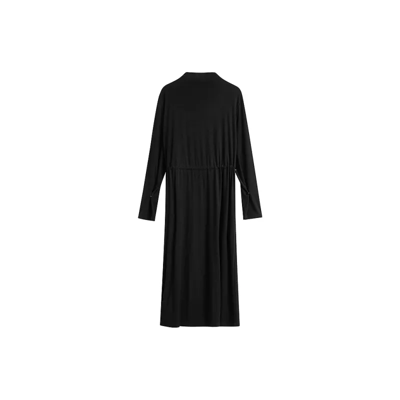 Inman Long Sleeved Dresses Women's Midnight Black-1