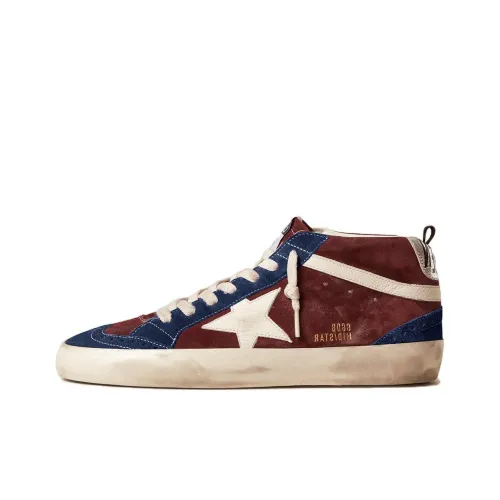 Golden Goose Mid Star Mid-Top Skateboard Shoes Men's Red