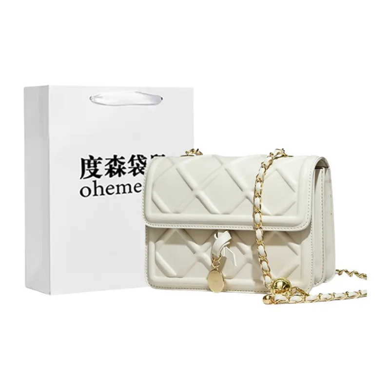 Dusen Kangaroo PU Shoulder Bag, Crossbody Bag Women's Black/White/Yellow-6