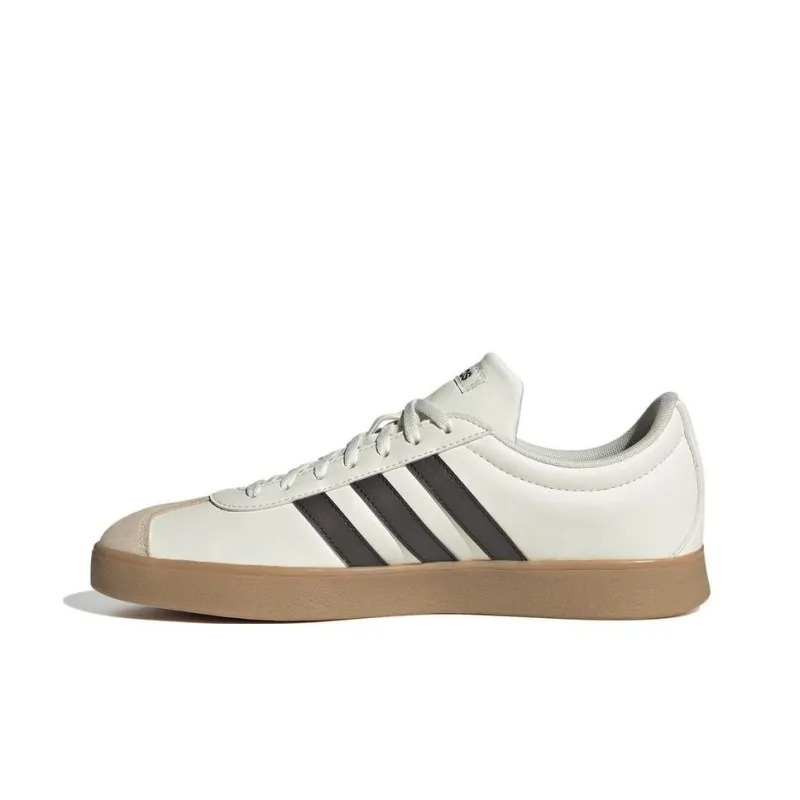 Adidas Court Anti Slip Wear Resistant Low Top Skateboard Shoes Unisex Gray White-2