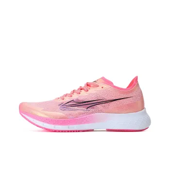 XINGHUOLI Cushioned Slip-Resistant Breathable Low-Top Carbon Plate Technology Running Shoes Unisex Highlighter Pink
