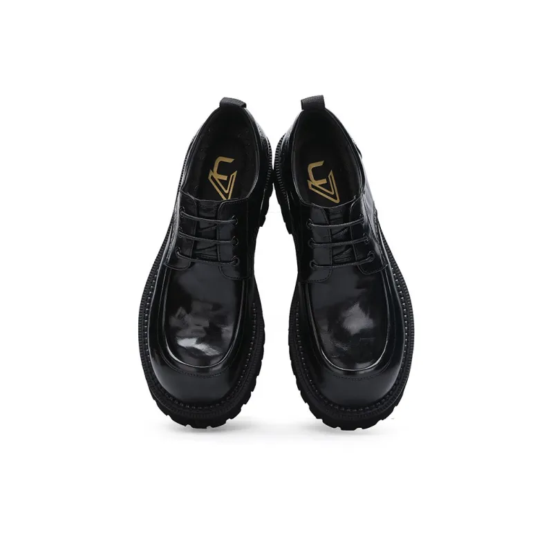 U7 Men's Casual Shoes Men Low Top Black-1