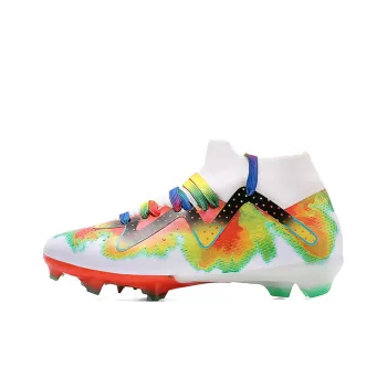 VAKY AG Rubber Short Studs TF Rubber Broken Studs Natural Ground Cushioning Wear Resistant Soccer Shoes Unisex White