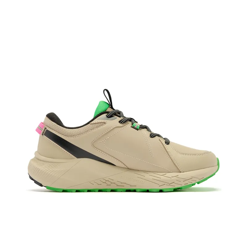 QIAODAN Cold Mountain Running Shoes Men Low Top Field Red Yellow/Black-1