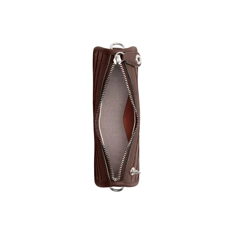 COACH Swinger Delicate Calfskin Handbag Shoulder Bag Small Size Women's Maple Brown-3