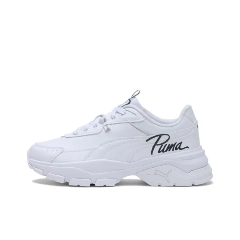 PUMA Cassia Via Anti-Slip Wear-Resistant Low-Top Casual Shoes Unisex White-0