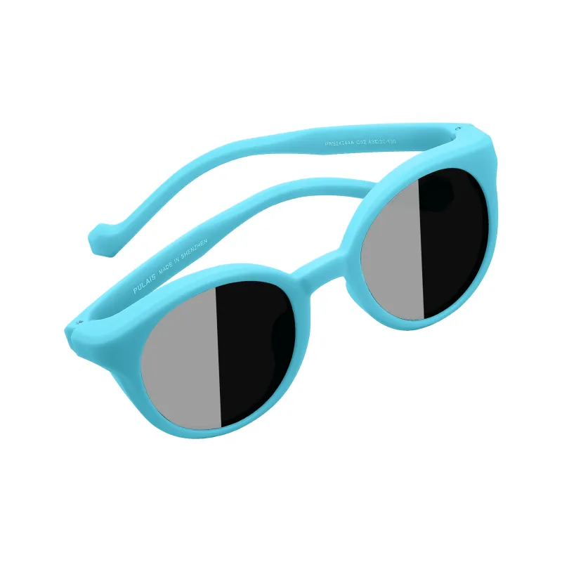 PULAIS TR/Memory Plastic Round Sunglasses Women's-9