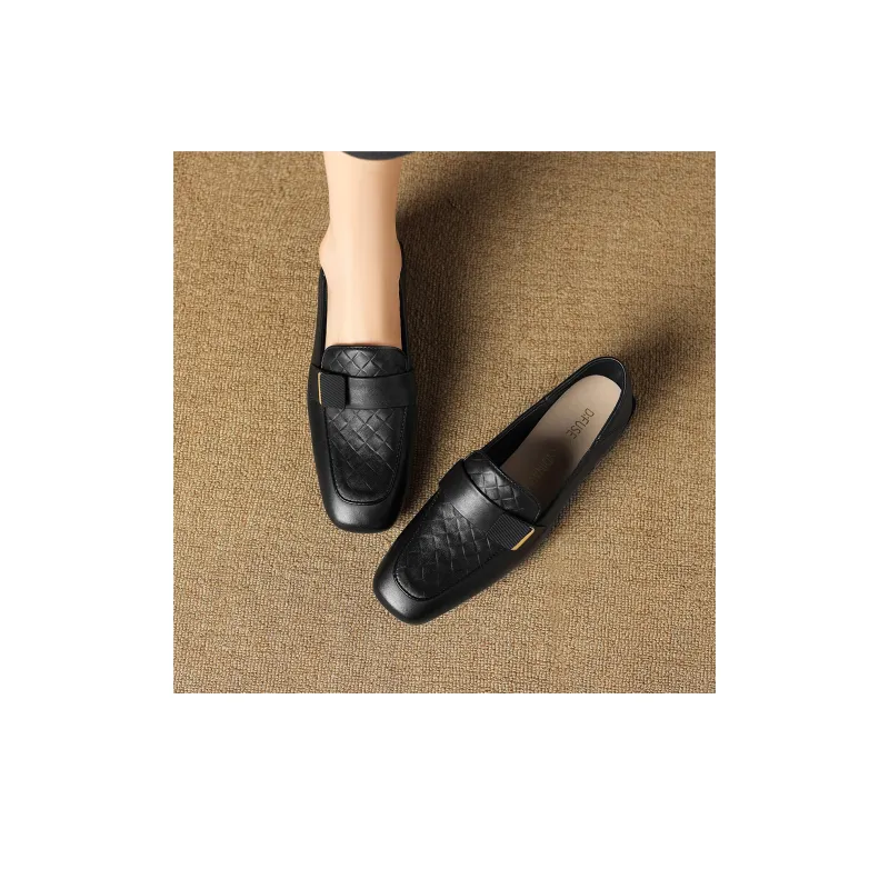 D FUSE SCANDINAVIA Commute Leather Shoes Casual Single Shoes Women's-2