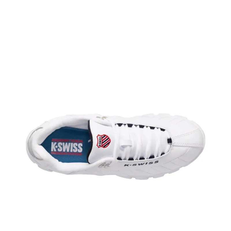 KSWISS ST329 Abrasion Resistant Low Top Tennis Shoes Men's White-4