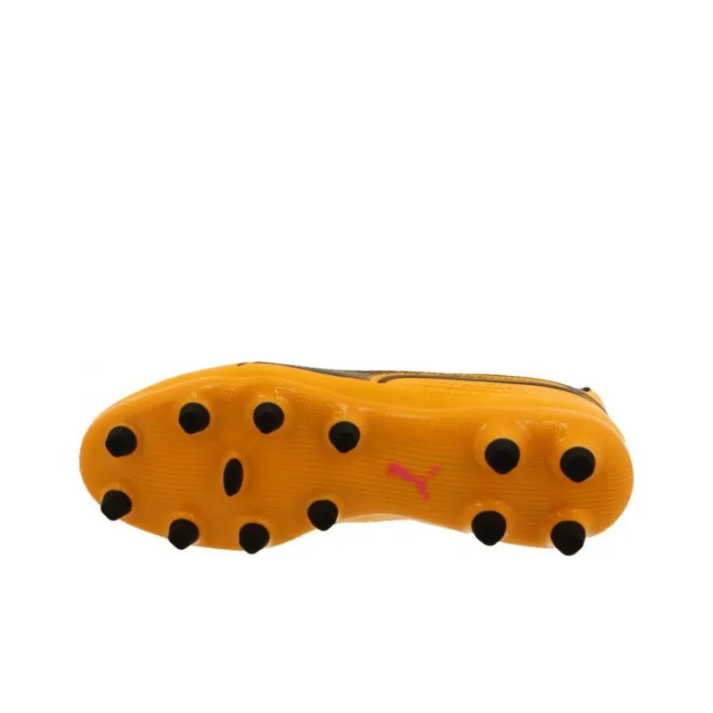PUMA KING MATCH AG Short Rubber Studs HG Short Rubber Studs Anti Slip Wear Resistant Soccer Shoes Unisex Orange Black-5