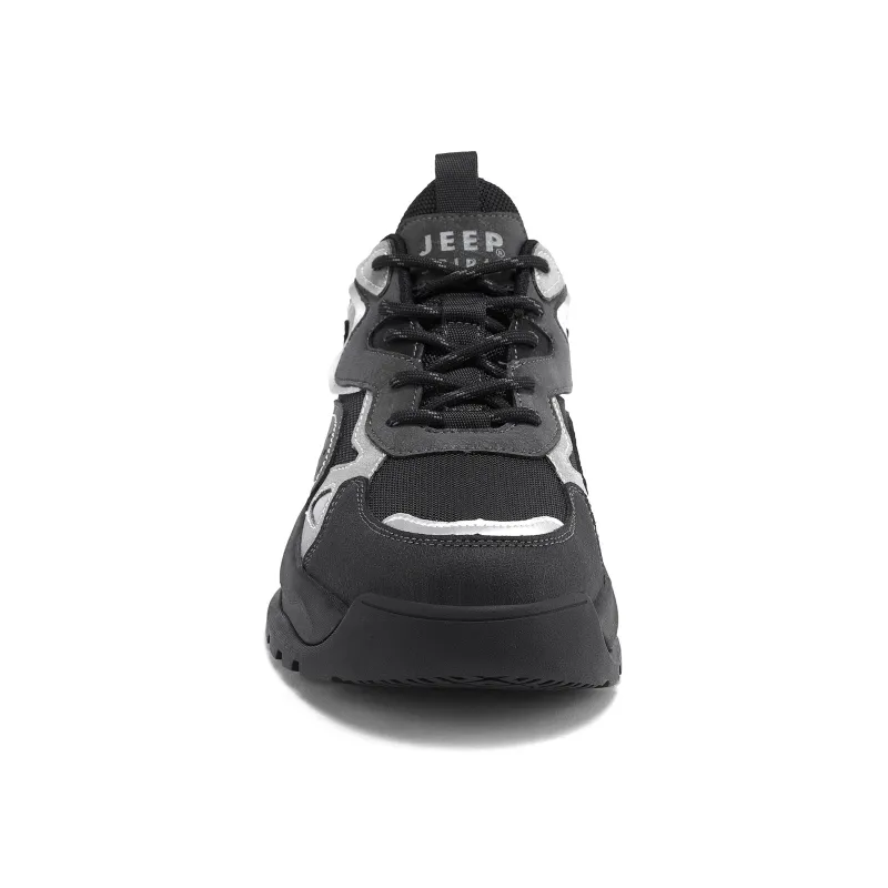 JEEP SPIRIT Wear Resistant Low Top Chunky Sneakers Men's Volcanic Gray-6