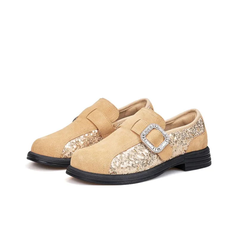 Joy&Mario Loafers Women's Black/Gray/Gold-24