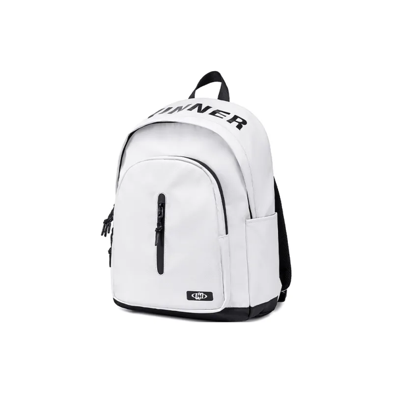 WINNER Polyester Laptop Backpack Large Size Unisex White/Black-1