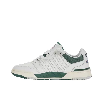 KSWISS Anti-Slip And Wear-Resistant Coverage Low-Top Tennis Shoes Men's BRILLIANT WHITE/POSY GREEN