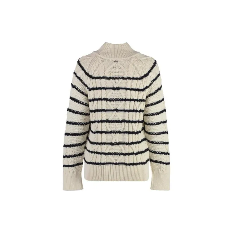 HUGO BOSS Mock Neck Striped Jumper-1