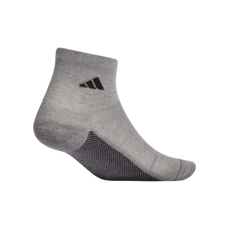 Adidas Superlite Stripe Quarter Socks 3 Pairs Ankle Socks Men's 3 Pack Gray-1