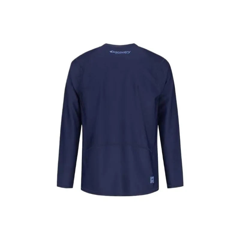 Discovery Expedition Essential Logo Rashguard Sweatshirt Men's Blue-1