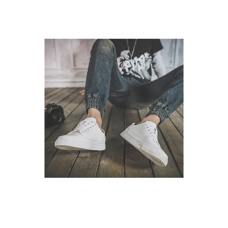 VAEL Low Top Skateboard Shoes Unisex White-7